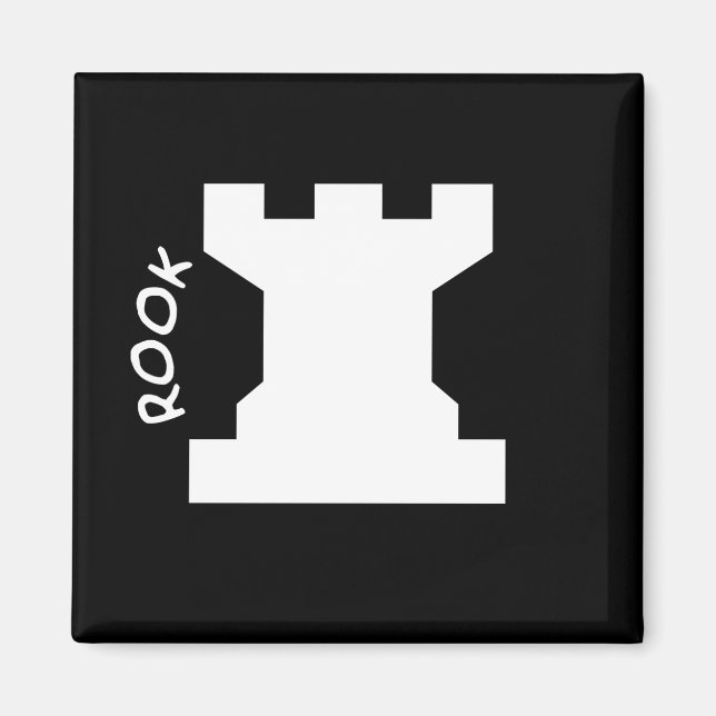 Imán Rook Chess Piece  (Frente)