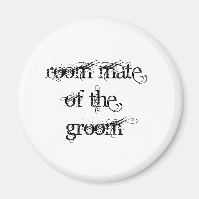 Imán Room Mate of the Groom (Frente)