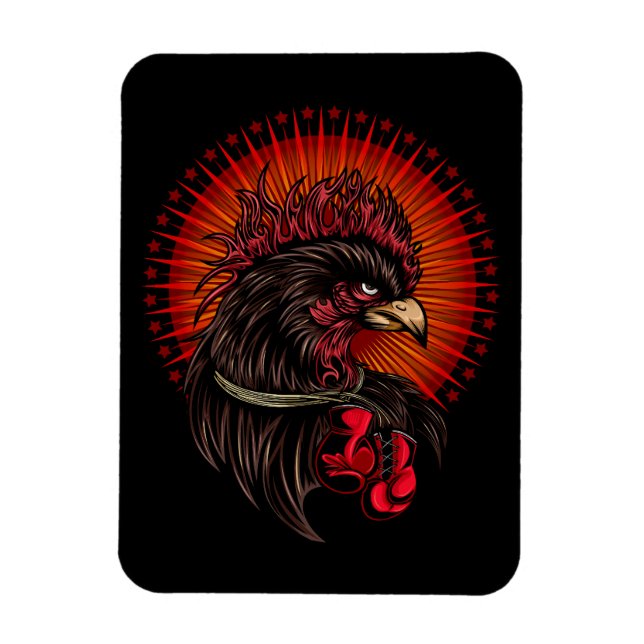 Imán Rooster de boxeo (Vertical)
