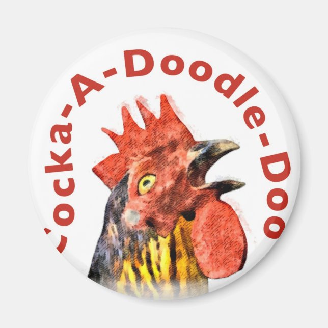 Imán Rooster de gallo-dodo (Frente)