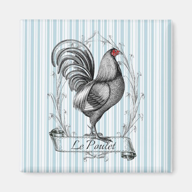 Imán Rooster francés Le Poulet (Frente)