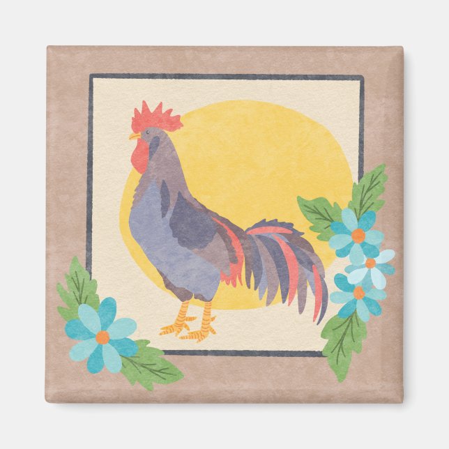 Imán Rooster Kitchen Magnet (Frente)