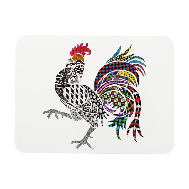 Imán Rooster Magnet 3"x4" (Horizontal)