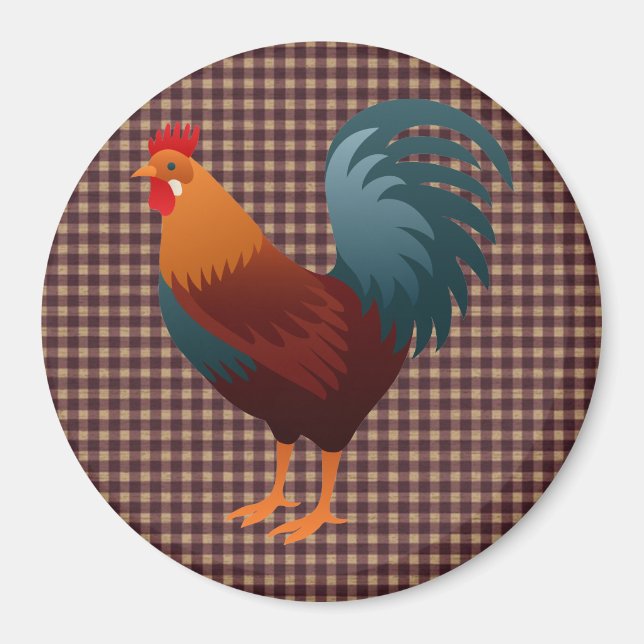 IMÁN ROOSTER REALISTIC PERSONALIZADO MAGNET (Frente)