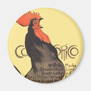 Imán Rooster Steinlen Cocorico Arte francés