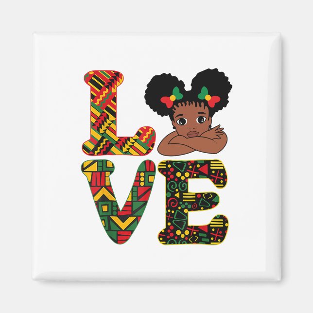 Imán Ropa de arte de diseño de orgullo de amor del Mes  (Frente)
