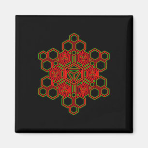 Imán Ropa de festival Goa Trance Mandala Meditación Yog