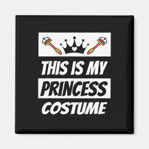 Imán Ropa de princesa retro disfraz de Halloween