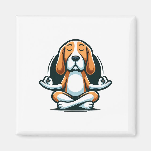 Imán Ropa de serenidad canina Zen Beagle Lance  (Frente)