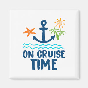 Imán Ropa de vacaciones de verano retro en crucero para