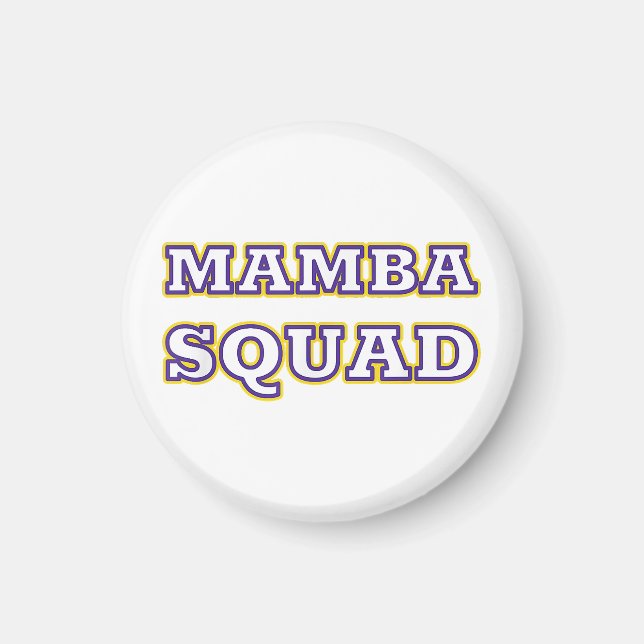 Imán Ropa divertida de Mamba Squad para amantes de las  (Frente)