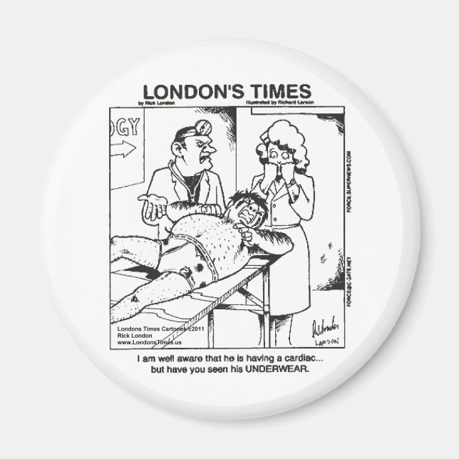 Imán Ropa interior sucia y hospitales Graciosos regalos (Frente)