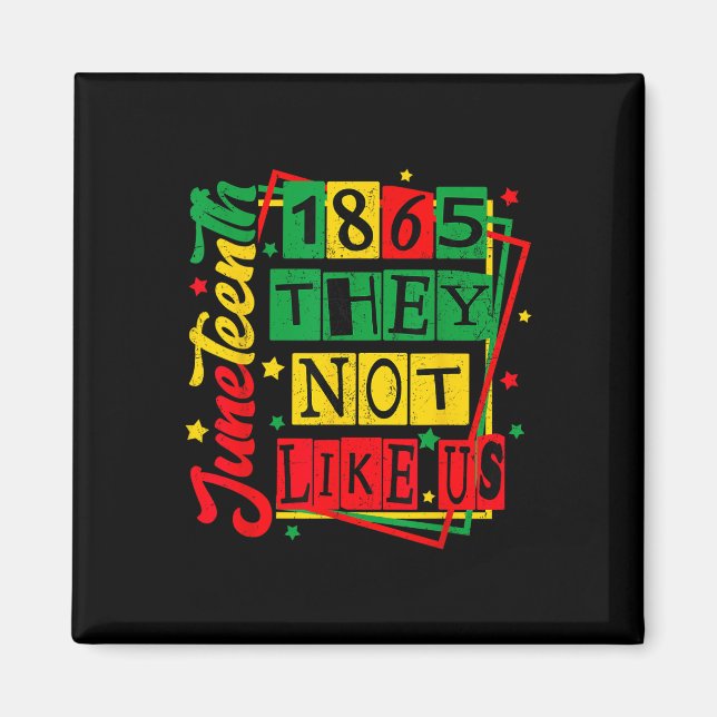 Imán Ropa Juneteenth 1865 Orgullo Negro Historia Blm  (Frente)
