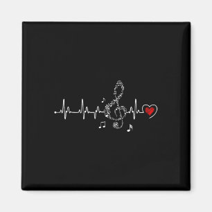 Imán Ropa Latido Musical Para Amantes De La Música Pequ