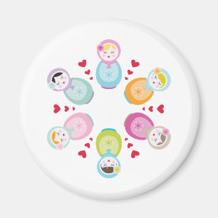 Imán ROPA:: muñecas del babushka - mandala