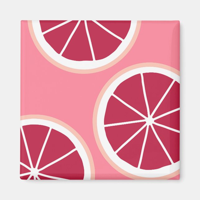 Imán Ropa rosa de pomelo (Frente)