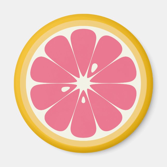 Imán Ropa rosa de pomelo (Frente)