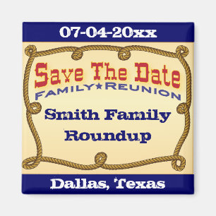 Imán Rope western guardar la fecha