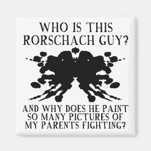 Imán Rorschach Ink Blot Test Funny Fridge Magnet