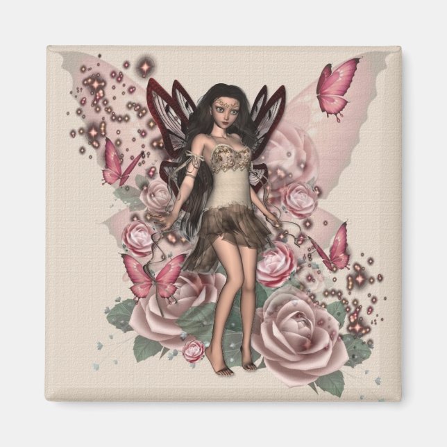 Imán Rosa antiguo KRW Faery (Frente)