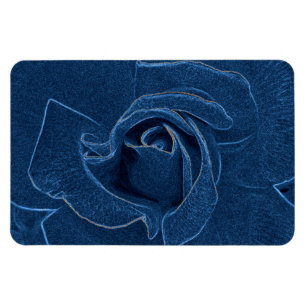 Imán rosa azul aterciopelado