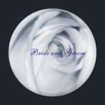 imán rosa azul Bride y Groom<br><div class="desc">el conservador perfecto,  totalmente personalizable.El rosa azul de novia y el imán de novio ven otros productos a juego.</div>
