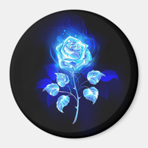 Imán Rosa azul en llamas