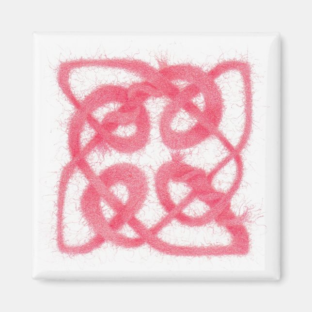 Imán ROSA CELTIC KNOT Square Magnet (Frente)