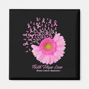 Imán Rosa Daisy Flower Faith Esperanza Amar El Cáncer D