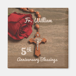 Imán Rosa de Aniversario de la Quinta Ordenación y Rosa