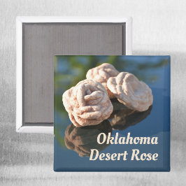 Imán Rosa de arena de cuarzo de desierto de Oklahoma