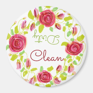 Imán Rosa de Borgoña Patterado