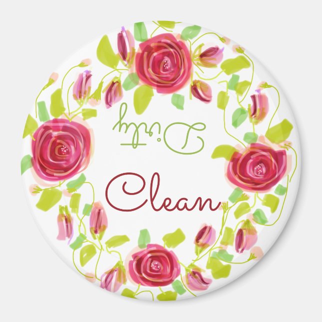 Imán Rosa de Borgoña Patterado (Frente)