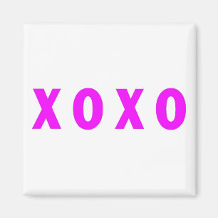 Imán Rosa de los abrazos y de los besos XOXO