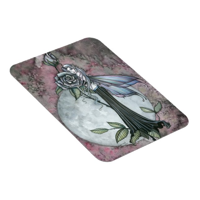 Imán Rosa de medianoche Fairy Vinyl Magnet (Lado Derecho)