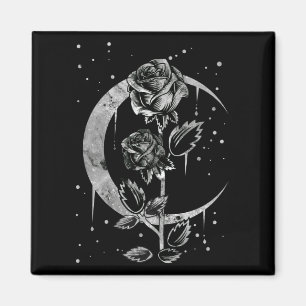 Imán Rosa gótico de la luna Crescent Witchart