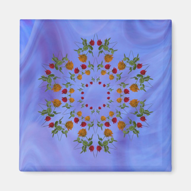 Imán Rosa Kaleidoscope (Frente)