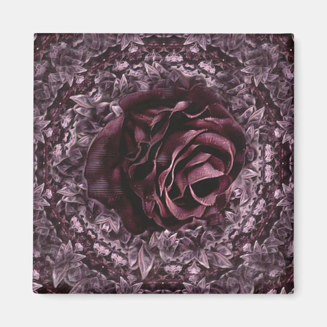 Imán Rosa Mandala (Frente)