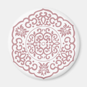 Imán Rosa Medallón chino