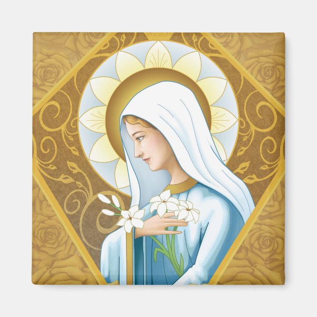 Imán Rosa místico (Frente)