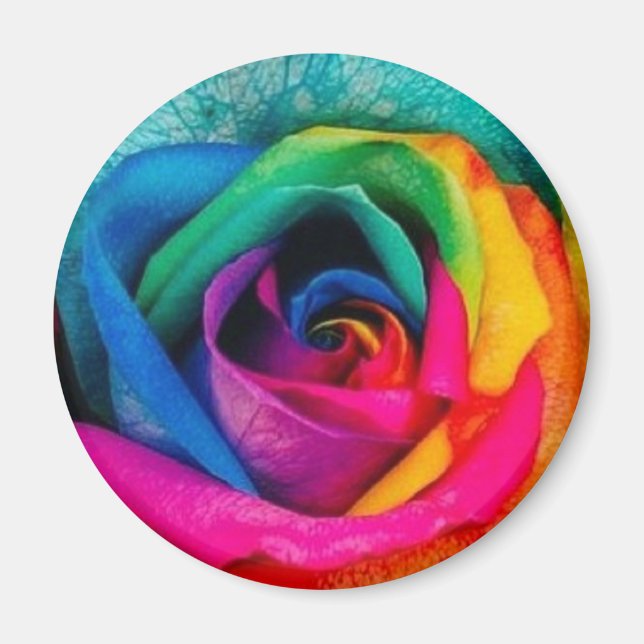 Imán rosa multicolor (Frente)