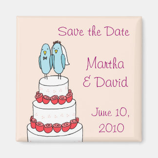 Imán rosa pastel de pájaro