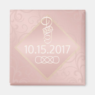 Imán Rosa Patrón Oro Keepsake Magnet