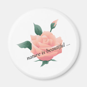 Imán Rosa (Peach) - Bonita naturaleza