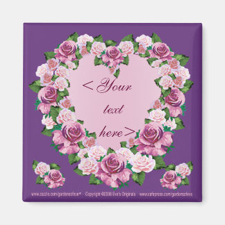 IMÁN ROSA PERSONALIZADO DE CORAZÓN SQ MAGNET