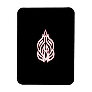 Imán Rosa podrido, caoba exuberante, diseño decorativo