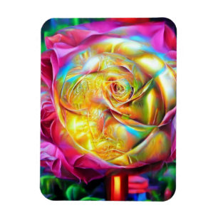 Imán Rosa psicodélico arcoiris