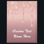 Imán Rosa Purpurina de oro Personalizado Nombre de text<br><div class="desc">Magnates con Rosa de oro Purpurina Rubor Sparkle Drips Personalizado Texto Diseño de Personalizable moderno rosado - Añadir su nombre de texto único o eliminar texto - Hacer su regalo especial de imán - Redimensionar y mover o eliminar y agregar texto/elementos con la herramienta Personalización. Elija fuentes / tamaño /...</div>