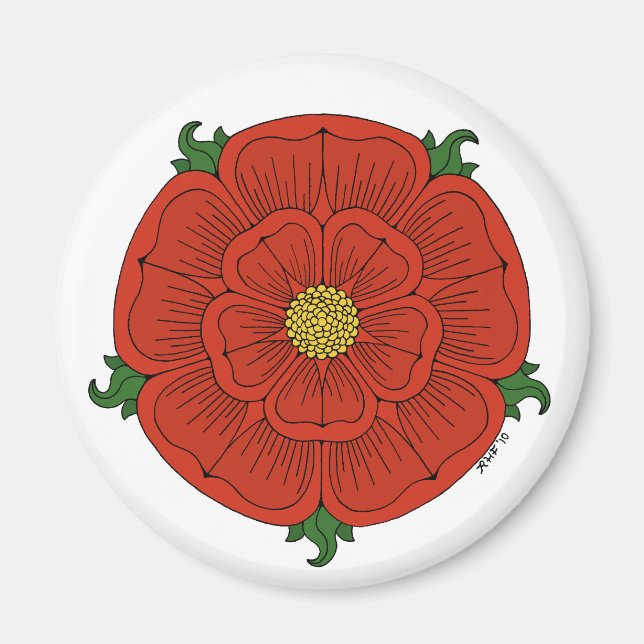 Imán Rosa Roja de Lancaster (Frente)