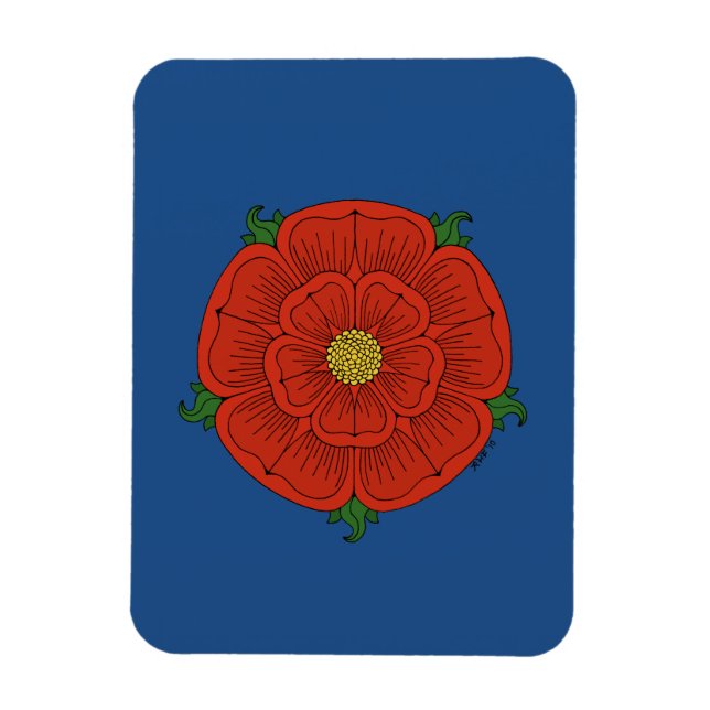 Imán Rosa Roja de Lancaster (Vertical)